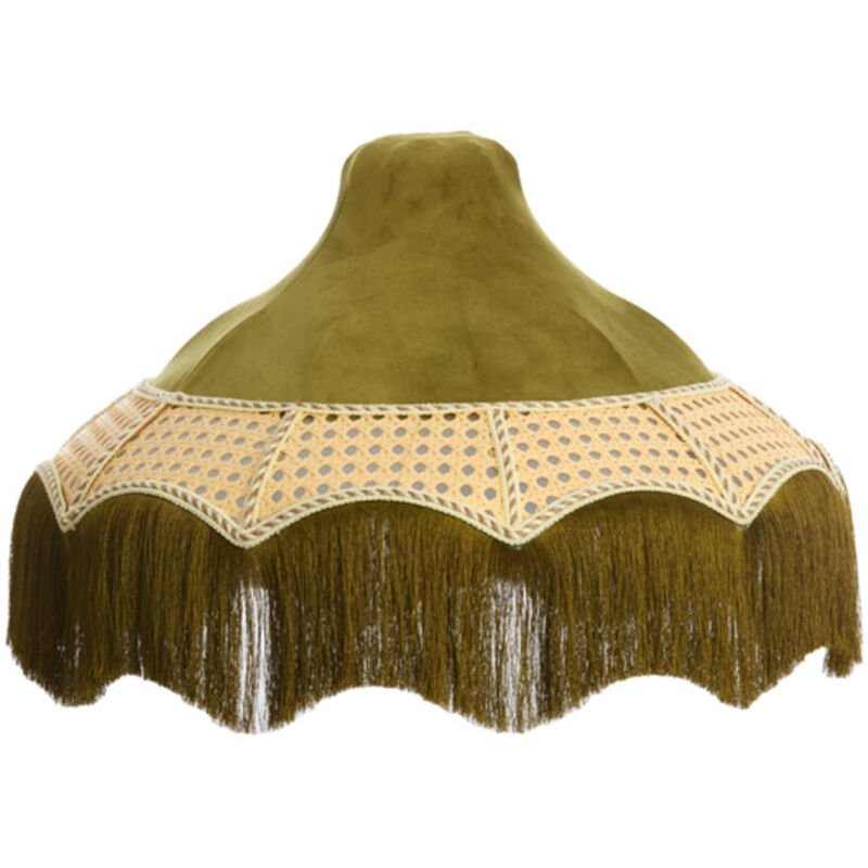 foto del prodotto light living paralume mizia verde tessile 45cm 
