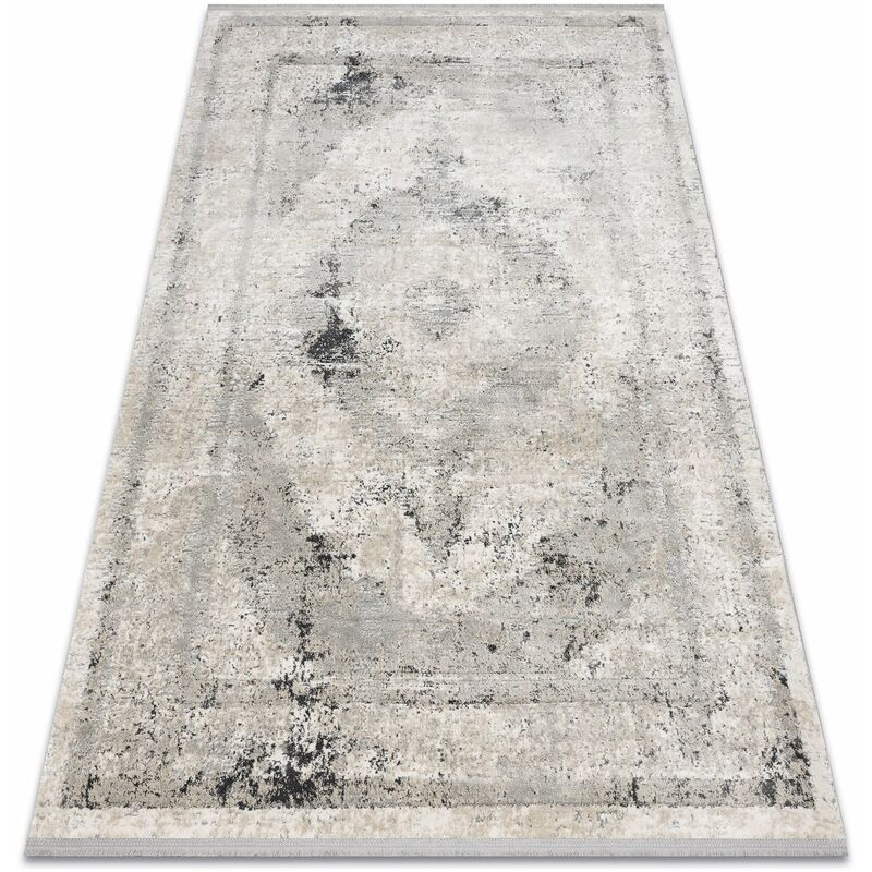 foto del prodotto tappeto tuls strutturale, frange 51321 vintage, telaio, rosone beige grigio beige 180x270 cm
