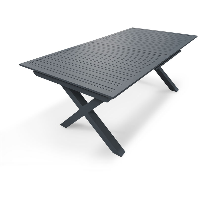 foto del prodotto floride tavolo da giardino in alluminio grigio antracite dcb garden