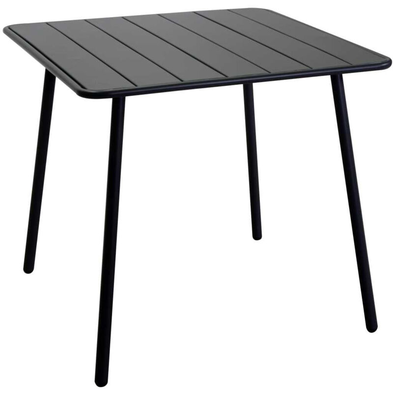 foto del prodotto tavolo da giardino 80x80xh72 cm in metallo rovigo antracite