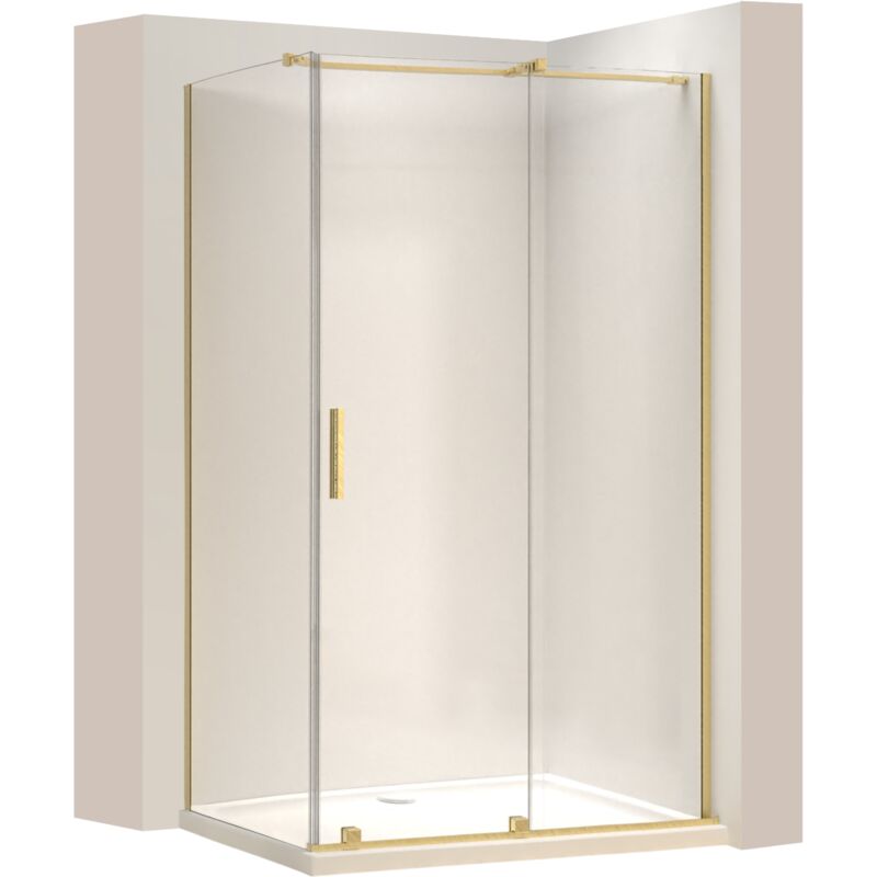 foto del prodotto cabina doccia rea montana gold brush 100x80
