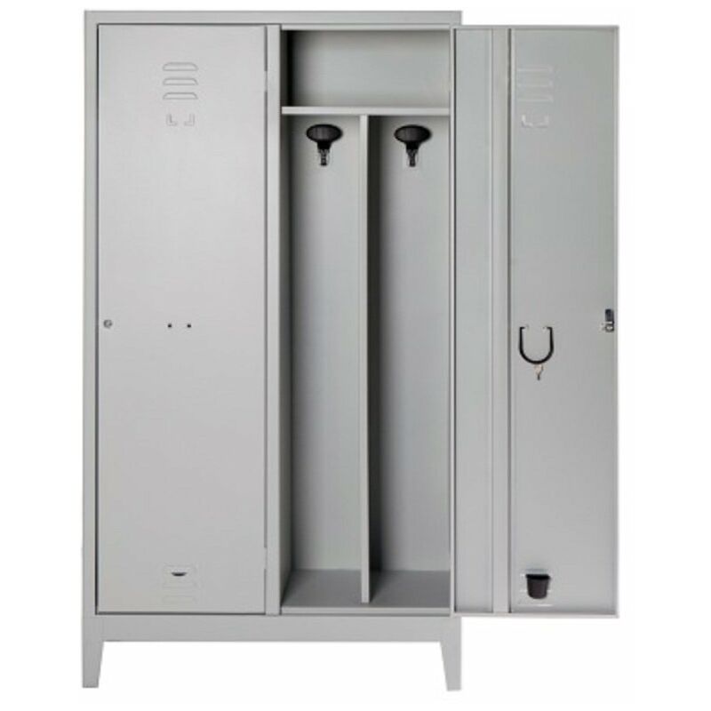 foto del prodotto armadio metallo spogliatoio sporco pulito 80x40x180 cm