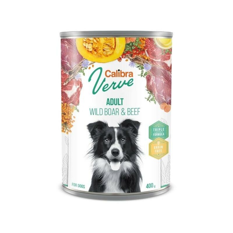 foto del prodotto calibra dog gf verve adult jabal y vernera box 6x400gr