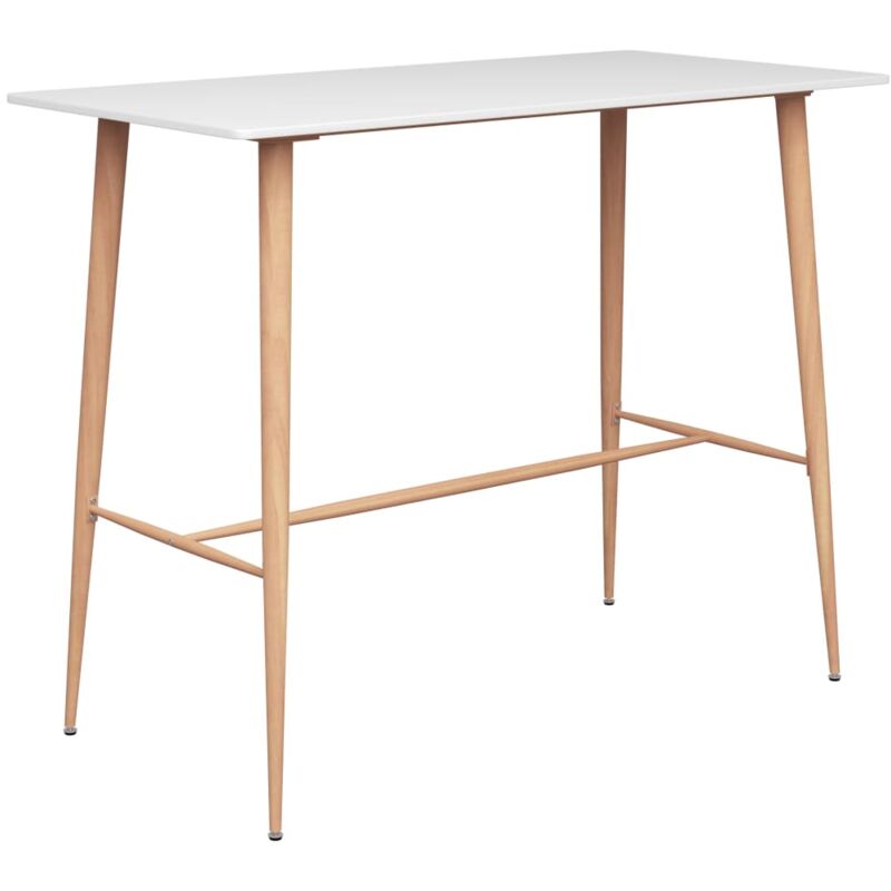 foto del prodotto prolenta premium furniture limited tavolo da bar bianco 120x60x105 cm