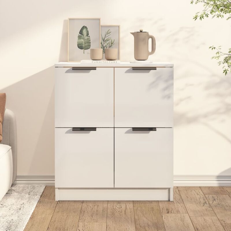 foto del prodotto furniture limited credenza bianco lucido 60x30x70 cm in legno