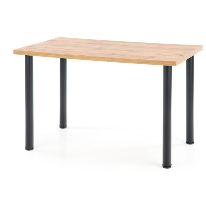 foto del prodotto tavolo houston 1061, quercia di wotan nero, 75x68x120cm, senza, truciolare laminato, metallo