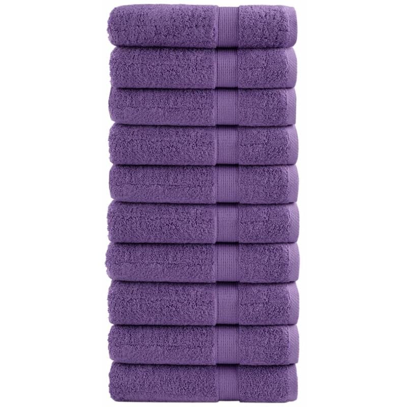 foto del prodotto vidaxl asciugamani premium solund 10 pz viola 50x100 cm 600 g m 