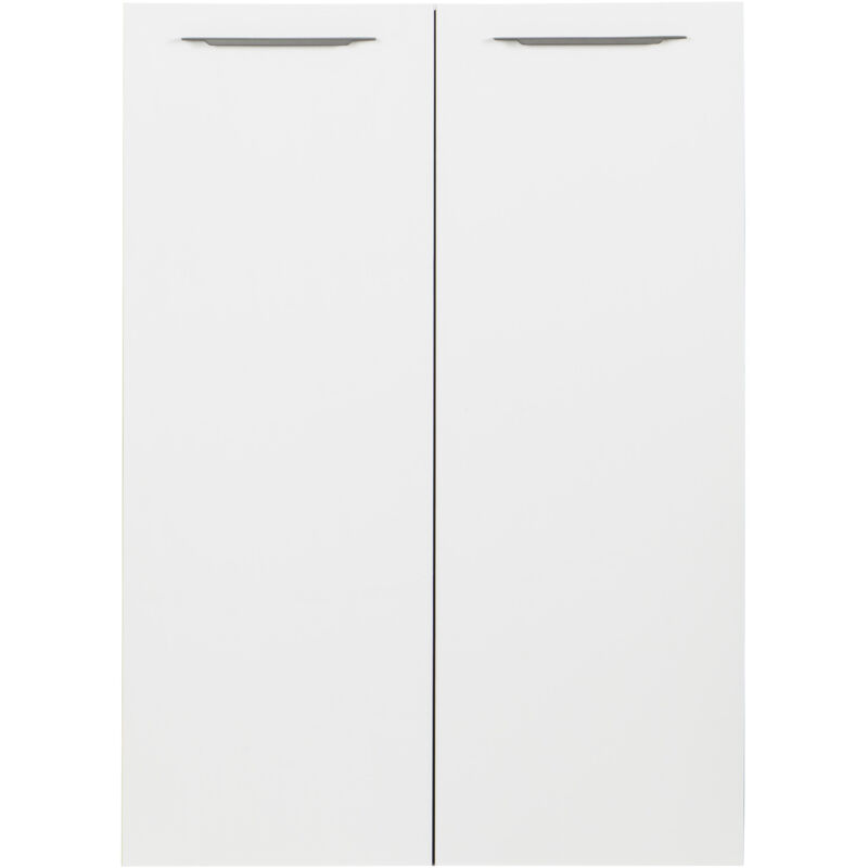 foto del prodotto coppia ante disegno 75xh105cm bianche laccate