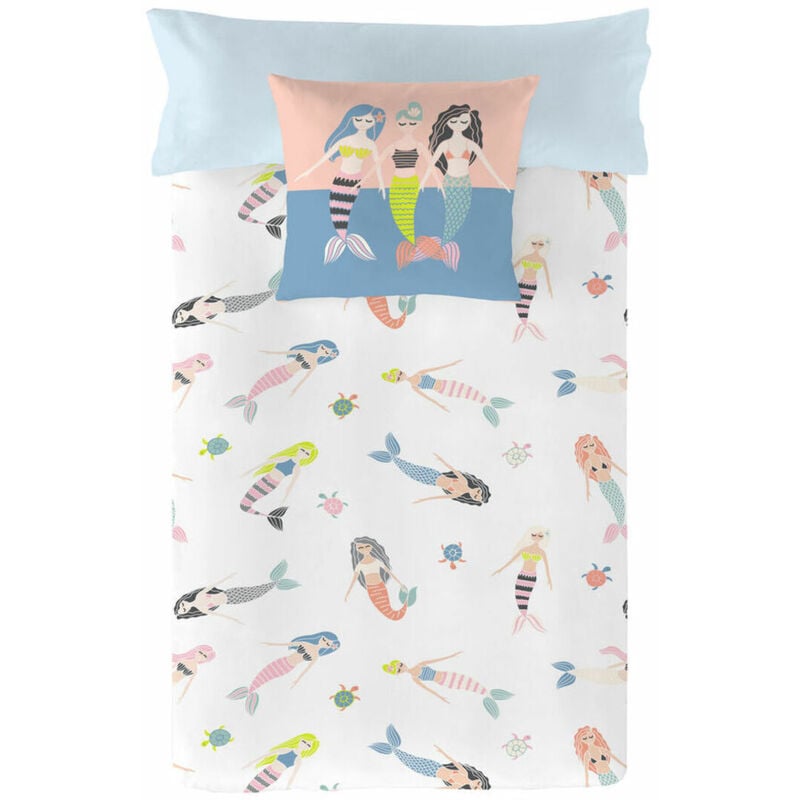 foto del prodotto zanvic copripiumino naturals mermaids bed de 105 110 180 x 220 cm