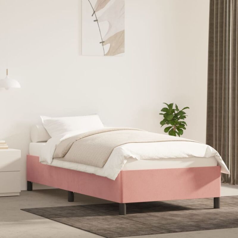 foto del prodotto furniture limited giroletto rosa 90x200 cm in velluto
