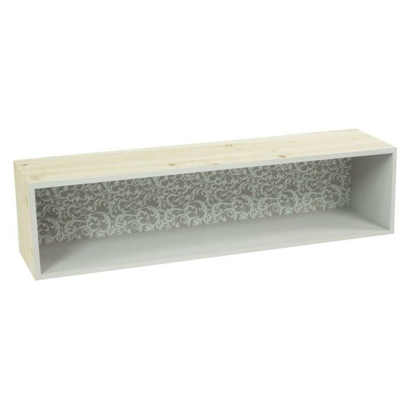 foto del prodotto mensola legno rebecca rettangolare cm 60x15x15