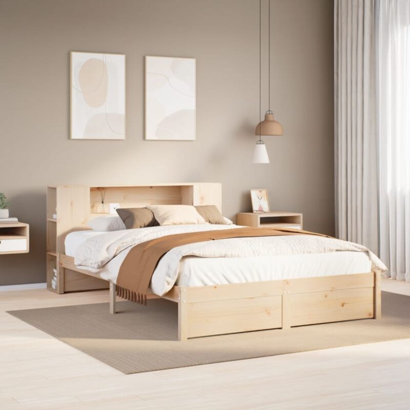 foto del prodotto vidaxl letto libreria senza materasso 120x200cm legno massello di pino