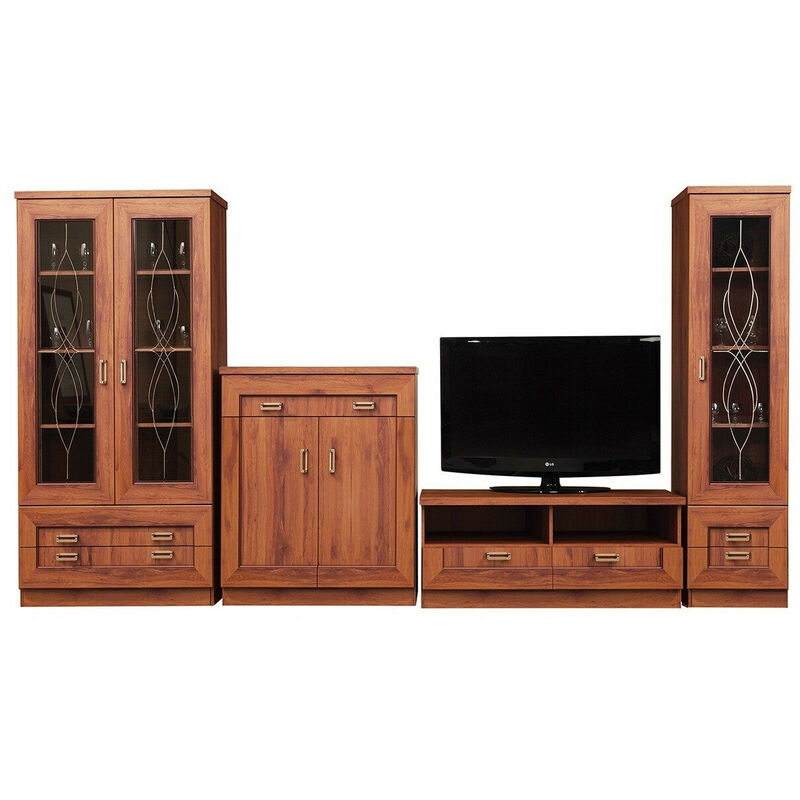 foto del prodotto mobilier1 set mobili soggiorno lircava 119, rovere invecchiato