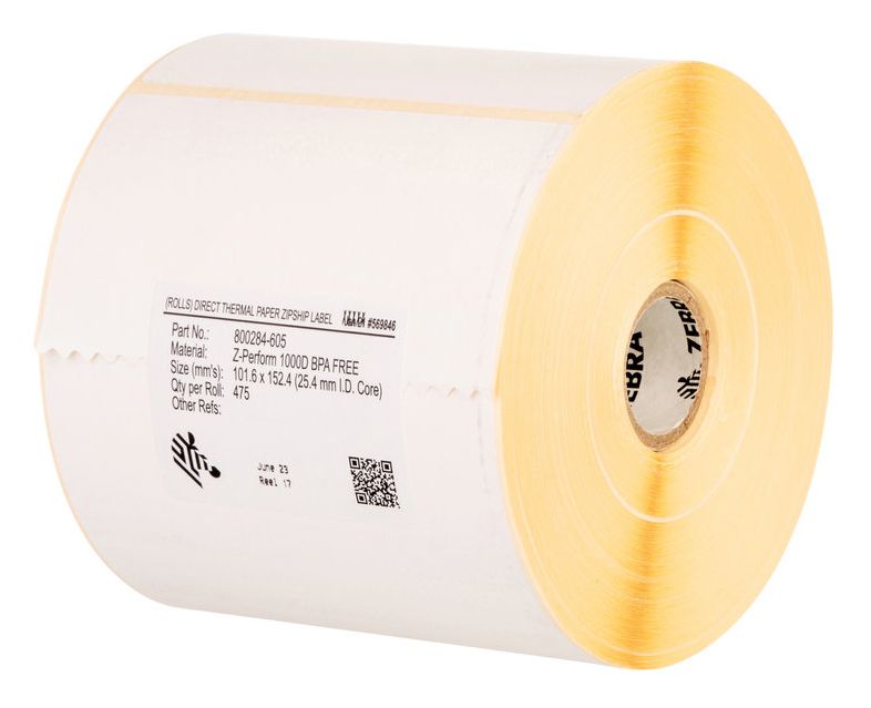 immagine 0 del prodotto etichette zebra z perform conf 4pz 105 mm width x 148 mm lunghezza