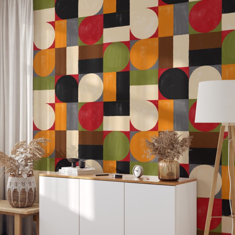 foto del prodotto wallpapers4beginners carta da parati bauhaus in fogli di carta, 250x200cm