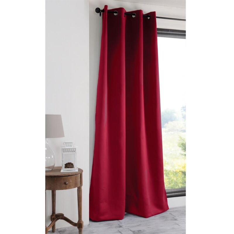 foto del prodotto tenda notte oscurante 140xh280cm rossa