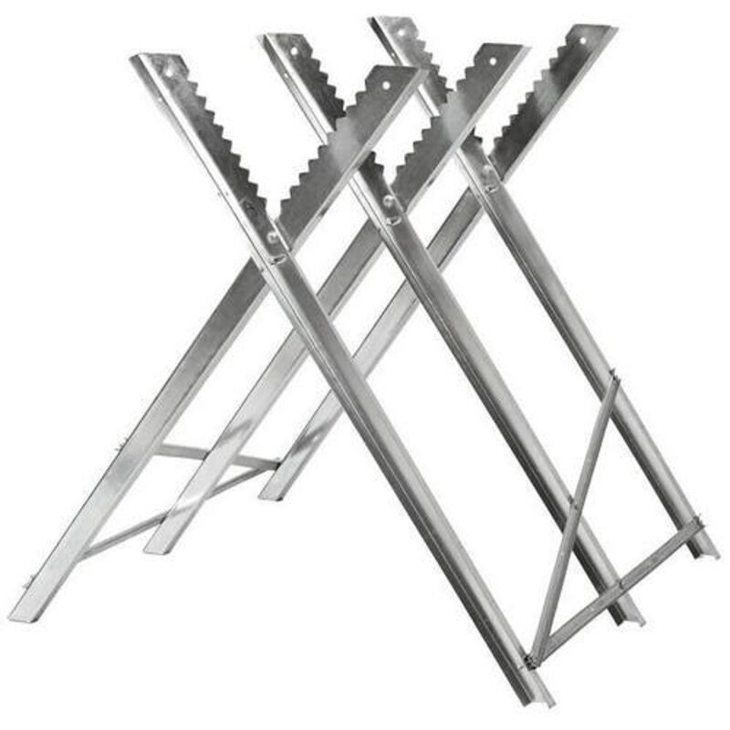 foto del prodotto haloyo cavalletto per taglio legna, cavalletto zincato pieghevole per segare legno 848080cm