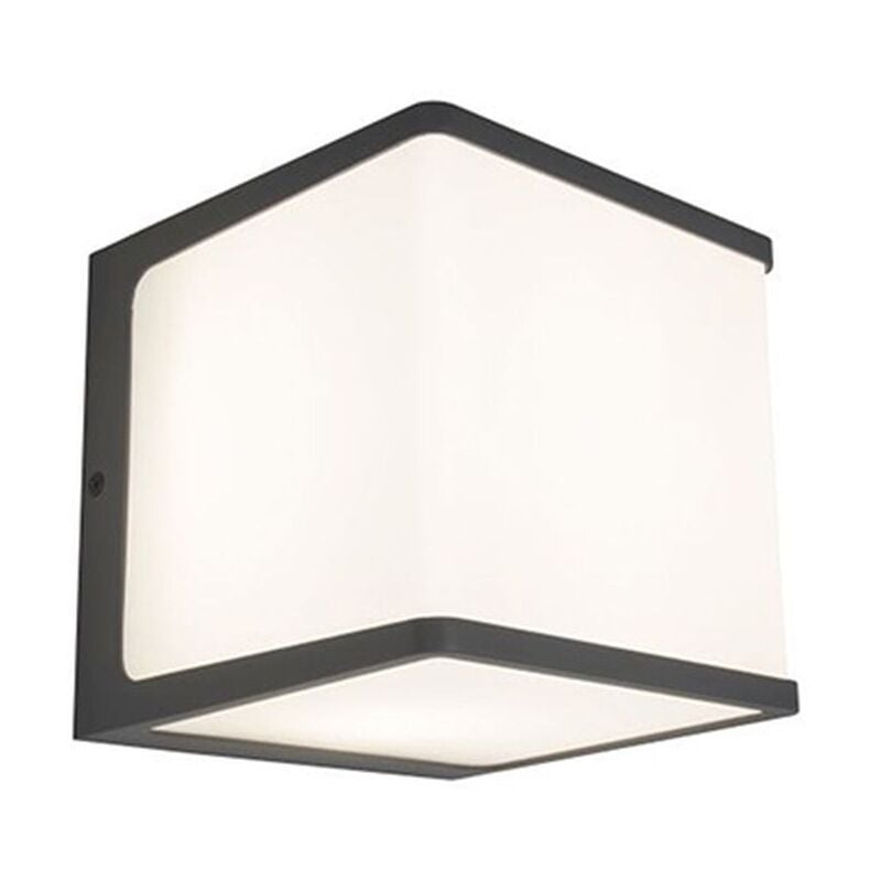 foto del prodotto applique led doblo 19w 15x15xh15cm 4000k grigia ip