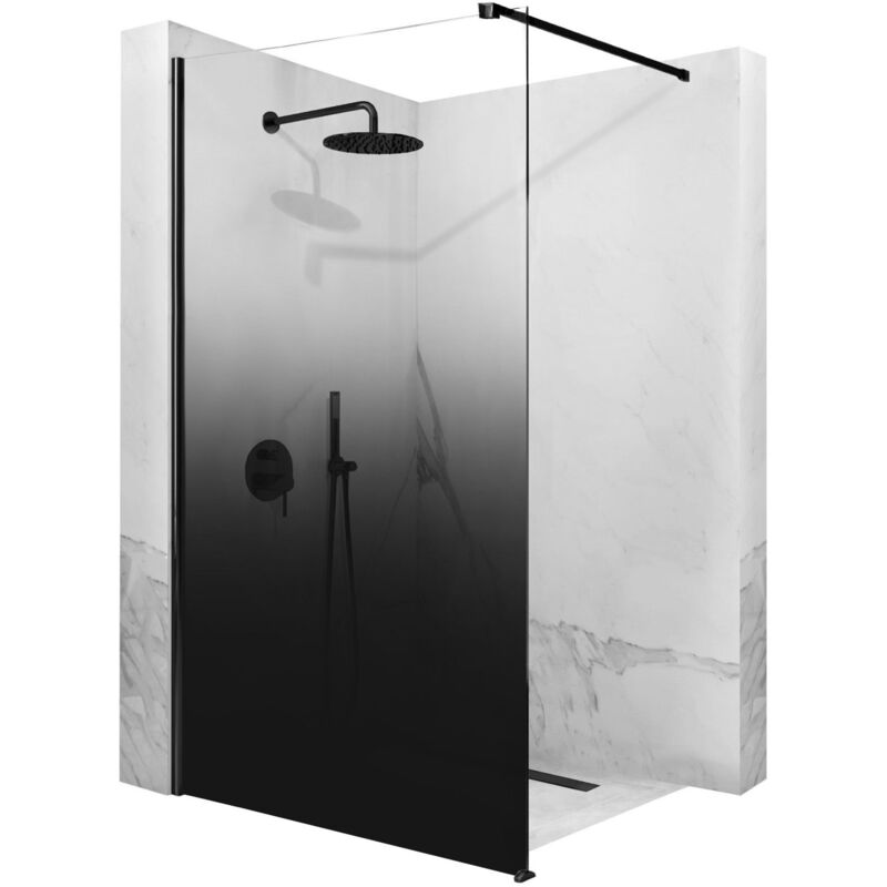 foto del prodotto rea parete doccia aero ombre black black 120