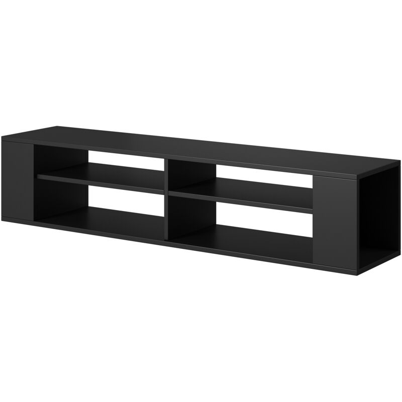 foto del prodotto weri mobile tv sospeso per il soggiorno 140 cm nero moderno selsey