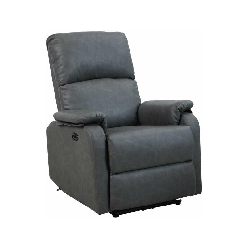 foto del prodotto cfadda domo mea poltrona recliner grigia comfort vintage 92x164x104 84cm