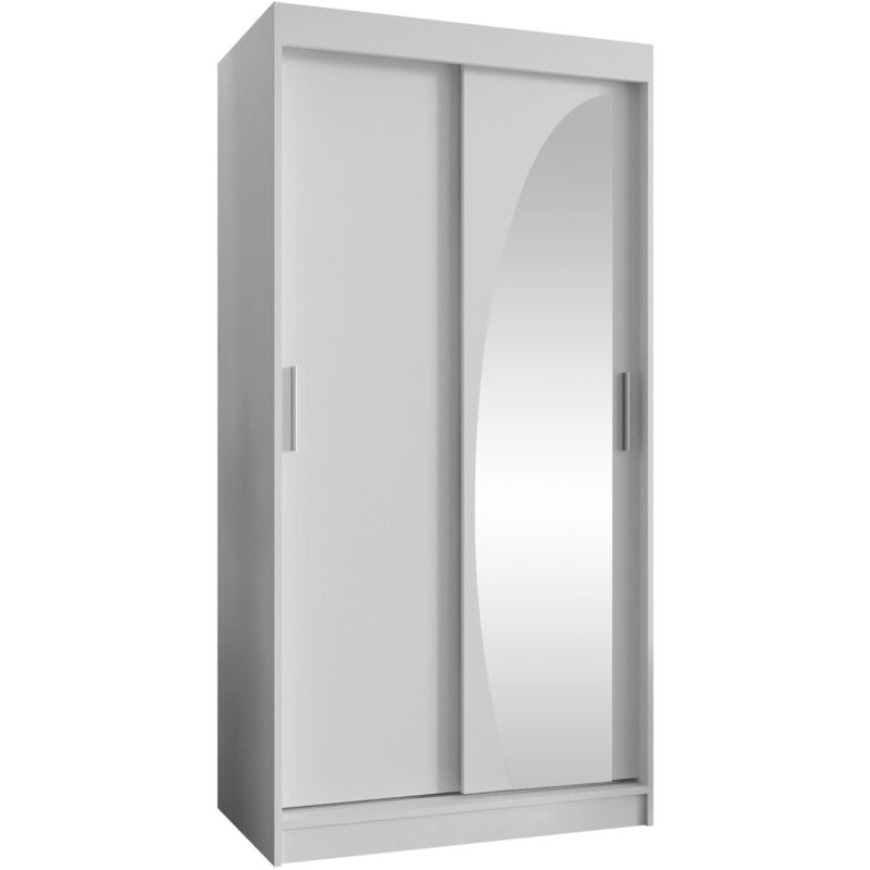 foto del prodotto guardaroba hartford 498, bianco, 200x100x62cm, porte guardaroba scorrevoli, numero di ripiani 0