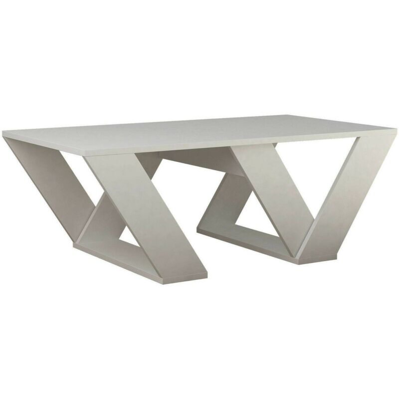 foto del prodotto tavolino da salotto mercedes, tavolo basso da caff , portariviste per divano, ripiano da soggiorno, 110x60h40 cm, bianco dmora