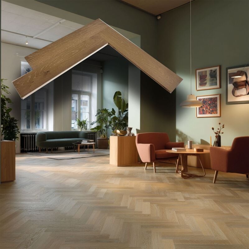 foto del prodotto 33,99mq mega stock lotto da 55mq di listone prefinito rovere lagrange spina italiana vern. bisell. spazz. 14,5x120x600mm 3 nobile 