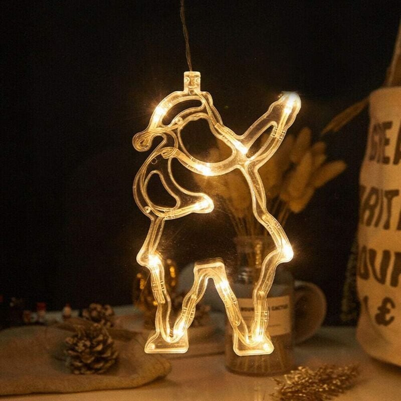 foto del prodotto tonchean altre decorazioni natalizie, decorazioni natalizie, luci led, accessori per alberi di natale, negozio di adesivi in vetro, decorazione di