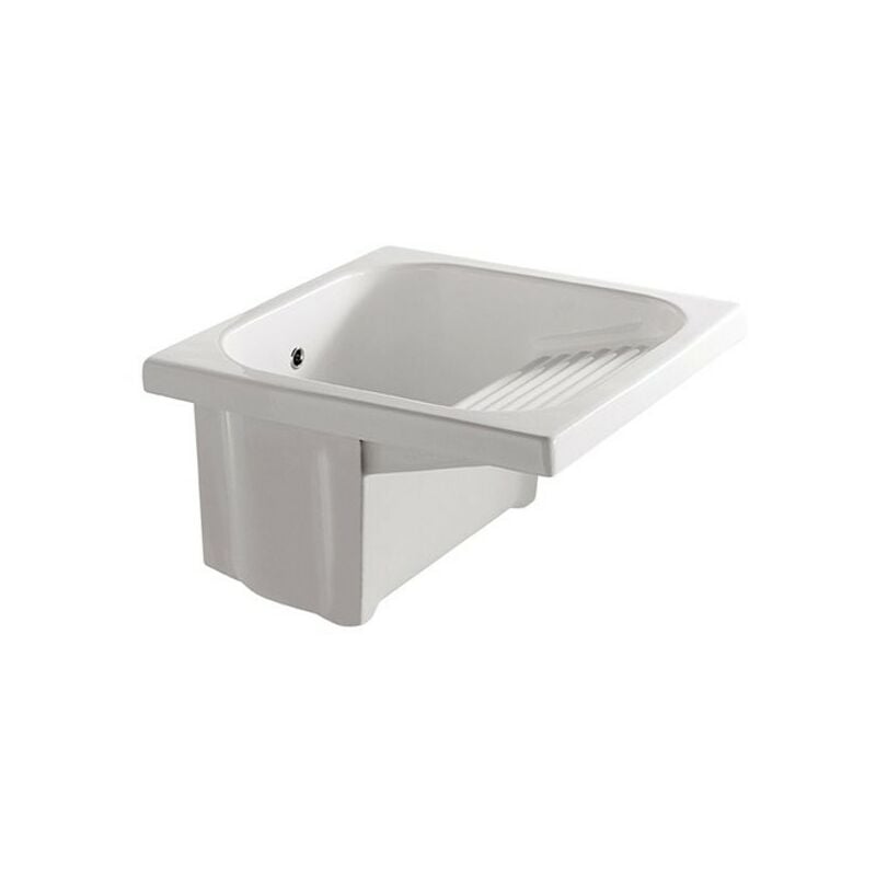 foto del prodotto lavatoio osiride cm. 60x60xh40 in ceramica bianco di ceramica