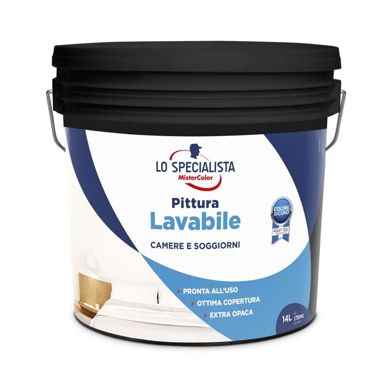foto del prodotto lo specialista pittura lavabile bianca 14l 195130l580001