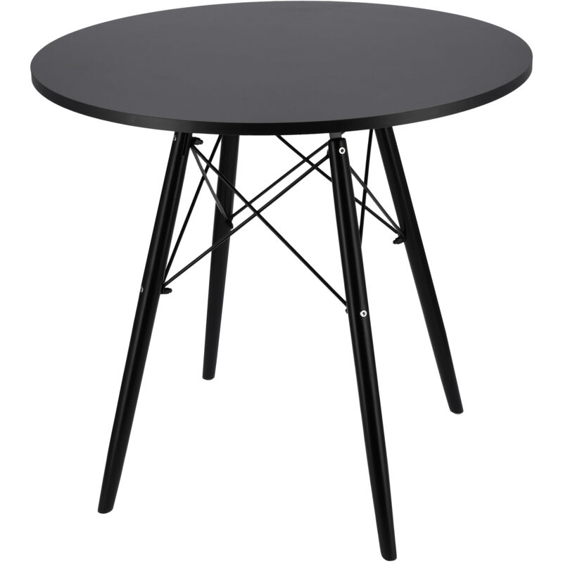 foto del prodotto tavolo rotondo moderno scandinavo marrone per il soggiorno, la sala da pranzo, la cucina