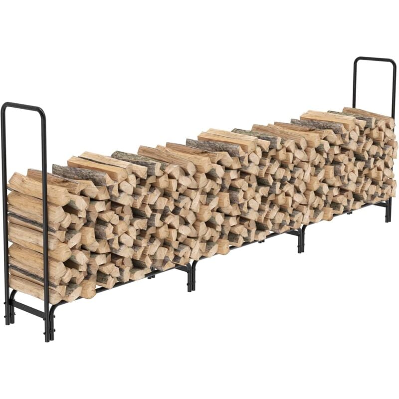 foto del prodotto soporte le ero para le a exterior estanteria organizador metalico grande para le a madera para jard n 345x35x117cm unho