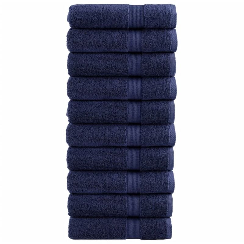 foto del prodotto vidaxl asciugamani per sauna solund 2pz blu navy 50x100 cm 600gsm