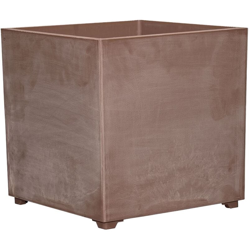 foto del prodotto artplast pentola cubica 40x40 cm senza buchi di terracotta terracotta