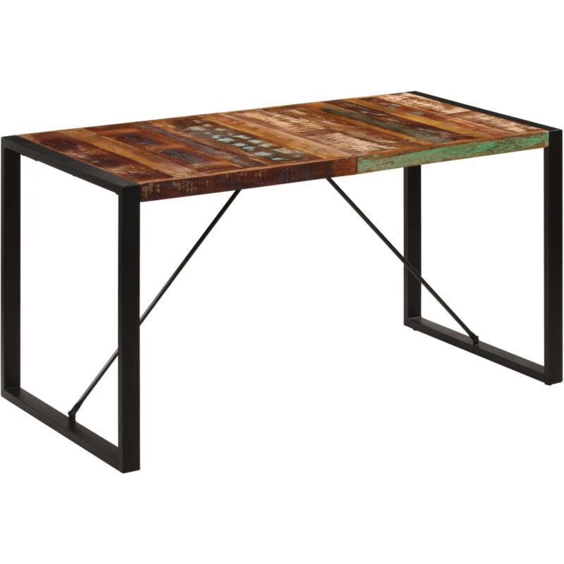 foto del prodotto tavolo da soggiorno di design per sala da pranzo 140 cm in legno massello di recupero