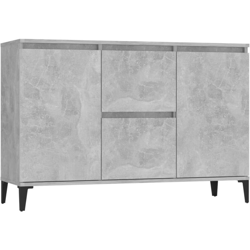 foto del prodotto credenza cassettiera cassettiera mobile contenitore organizer cucina soggiorno soggiorno 104 x 35 x 70 cm multistrato grigio