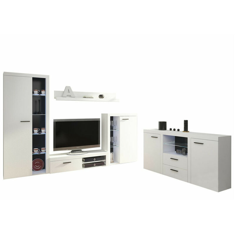 foto del prodotto habitat et jardin set mobili soggiorno tucson 106, bianco