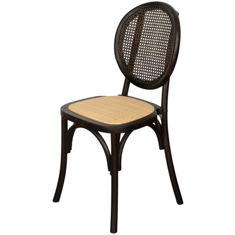foto del prodotto sedia in legno e rattan 92x48x43 cm sedie rustiche sedia da cucina sedie sala da pranzo sedie moderna sedia thonet vintage