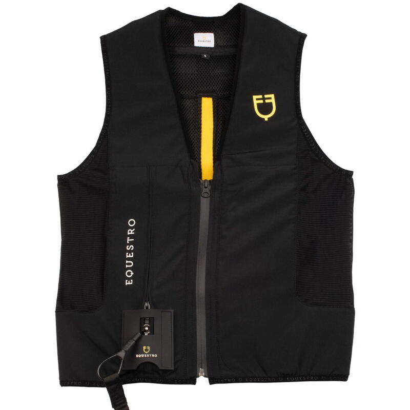 foto del prodotto amahorse gilet airbag per equitazione da adulto in tessuto tecnico xl, nero