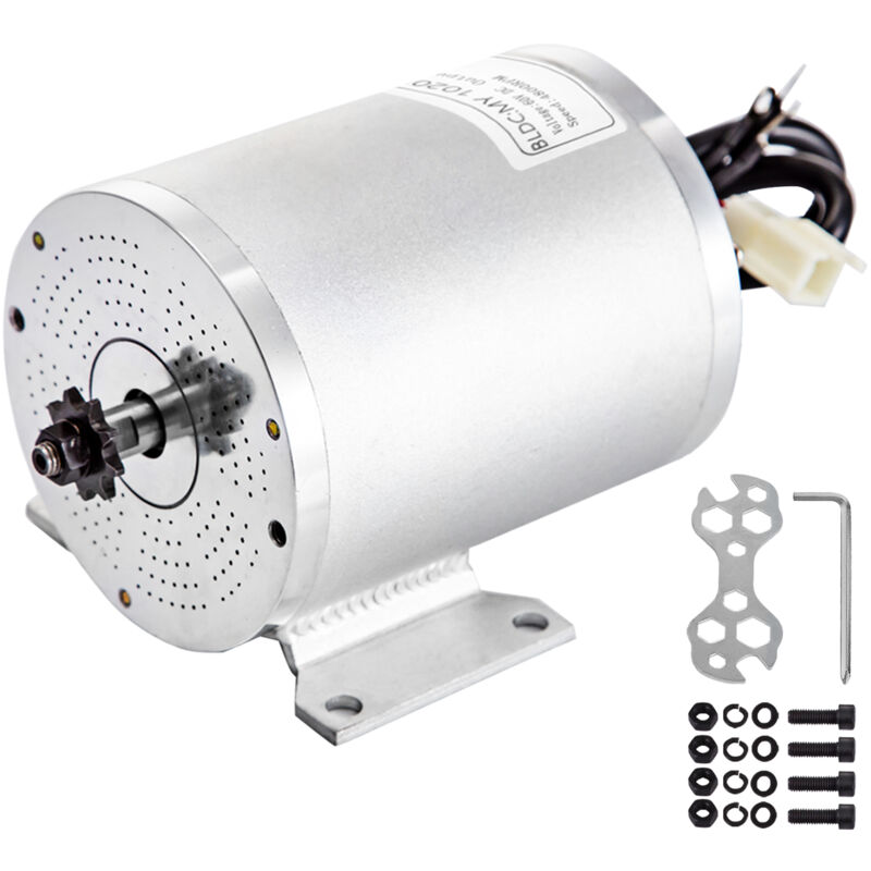 foto del prodotto vevor motore elettrico senza spazzole 60v 3000w 4800rpm per go kart elettrica staffa motore elettrico motore per bici elettrica motore elettrico