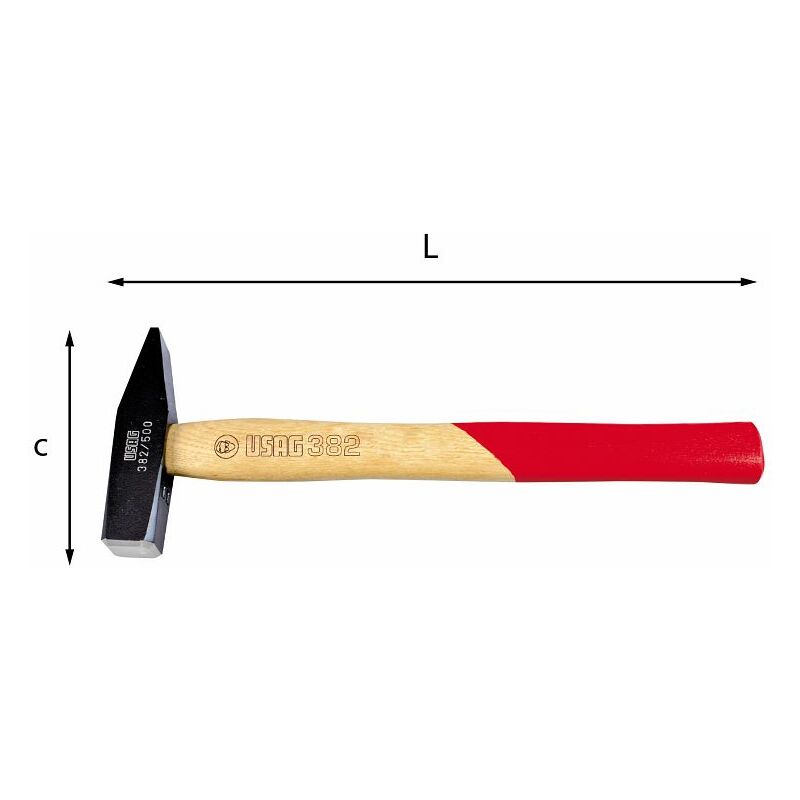 foto del prodotto usag martello per meccanici 382 500 gr
