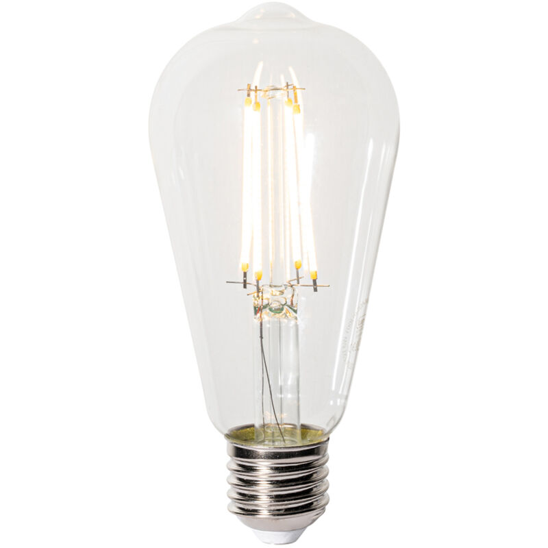 immagine 0 del prodotto lampadina led e27 dimmerabile a 3 livelli st64 trasparente 6w 700 lm 2700k luedd