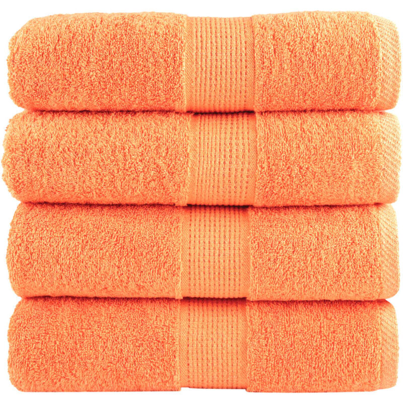 foto del prodotto vidaxl salviette premium solund 4 pz arancioni 30x30 cm 600 g m 