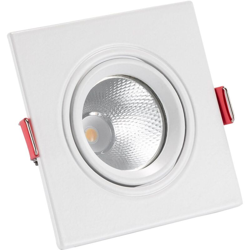 foto del prodotto faretto downlight led 5w quadrato madison foro 75 mm bianco naturale 4000k