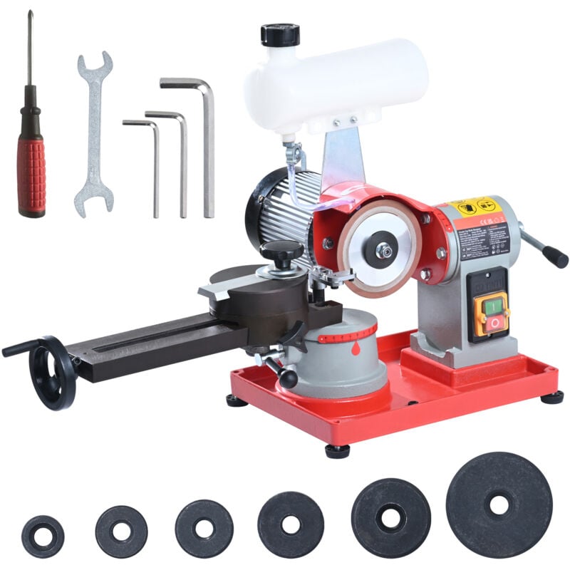 foto del prodotto mophorn affilatrice per lame circolari 370w 3600rpm con serbatoio dell acqua, ruota da 5