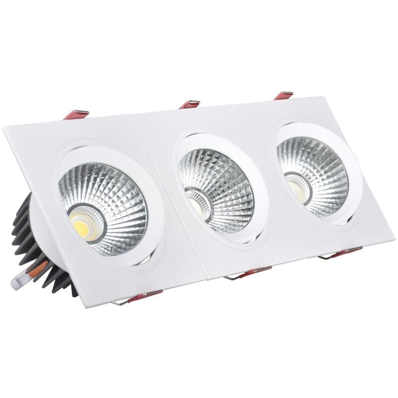 foto del prodotto ledkia faretto downlight led 45w rettangolare madison foro 400x120 mm bianco naturale 4000k