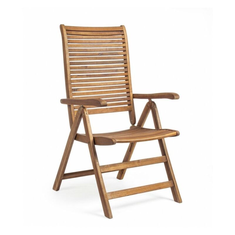 foto del prodotto giordanoshop poltrona reclinabile 57,5x70bx111h cm noemi legno naturale