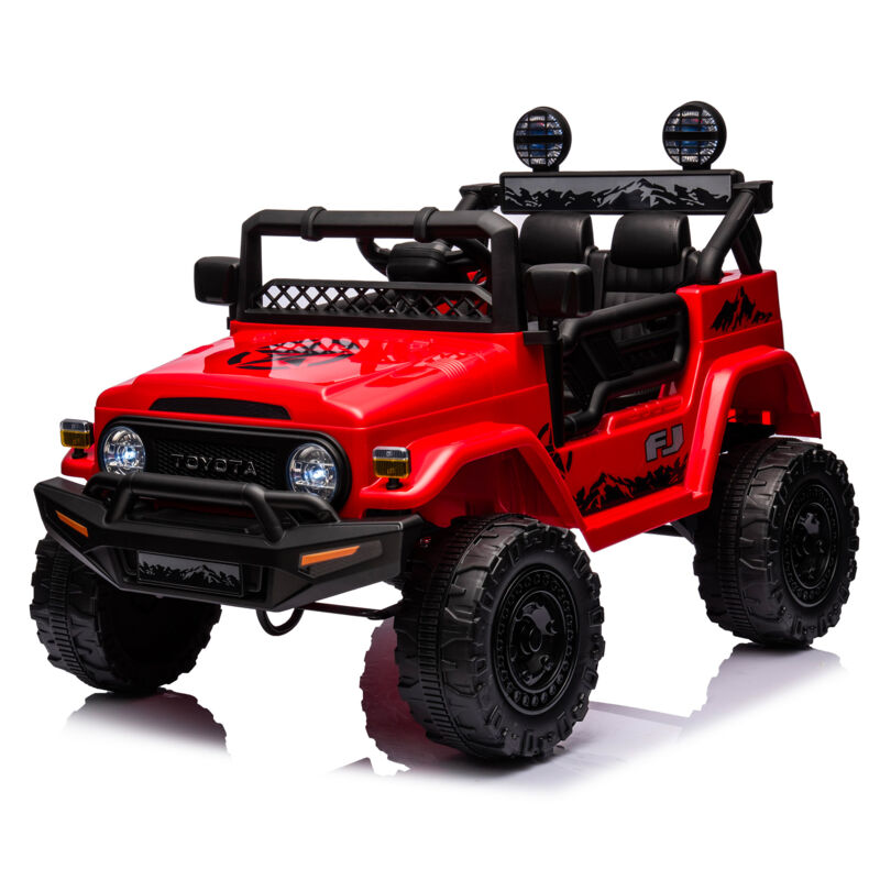 foto del prodotto toyota macchina elettrica per bambini 12v cruiser rossa