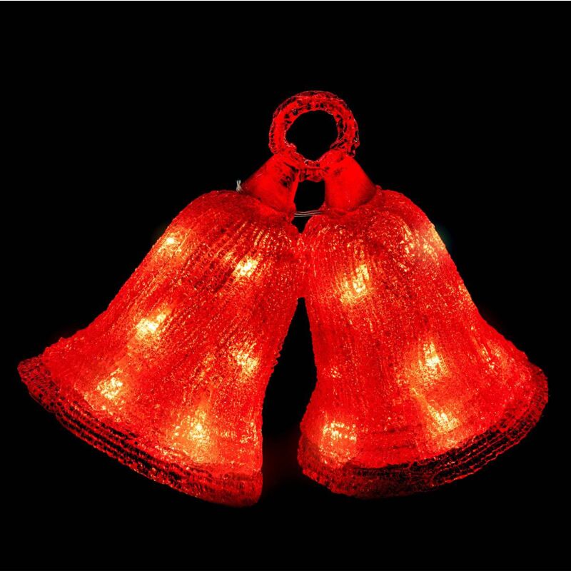 foto del prodotto campane da esterno h21cm 25 led a batteria feeric lights christmas